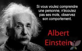 Citation d'Albert Einstein sur le comportement